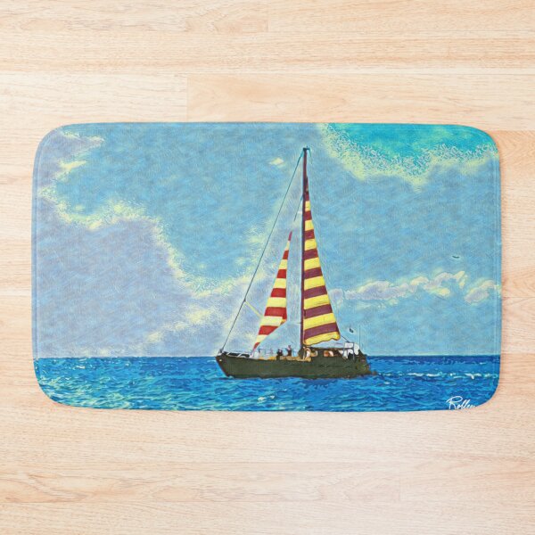 Artikelvorschau, STRIPED SAILBOAT  entworfen und verkauft von ArtbyRolleen.