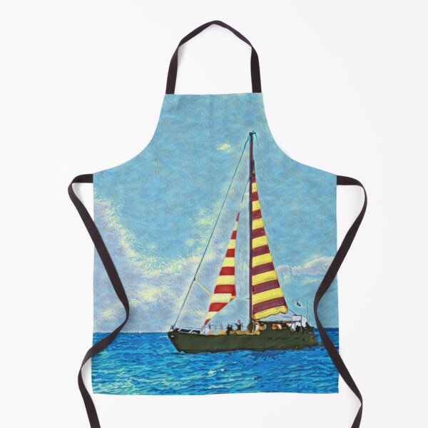 Aperçu de l'œuvre STRIPED SAILBOAT  créée et vendue par ArtbyRolleen.