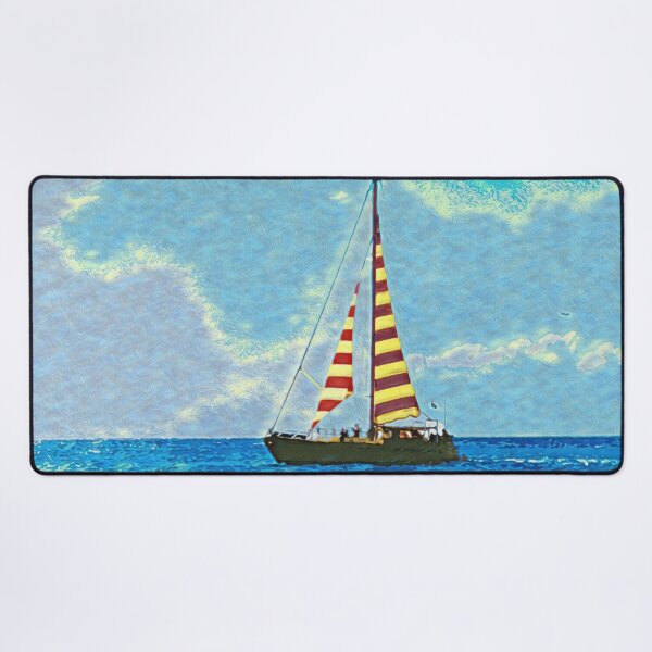 Artikelvorschau, STRIPED SAILBOAT  entworfen und verkauft von ArtbyRolleen.
