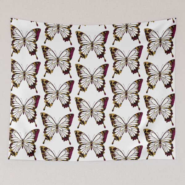 Item preview, Enchanting Dark Red and Gold Marble Butterfly designed and sold by amgraphics.