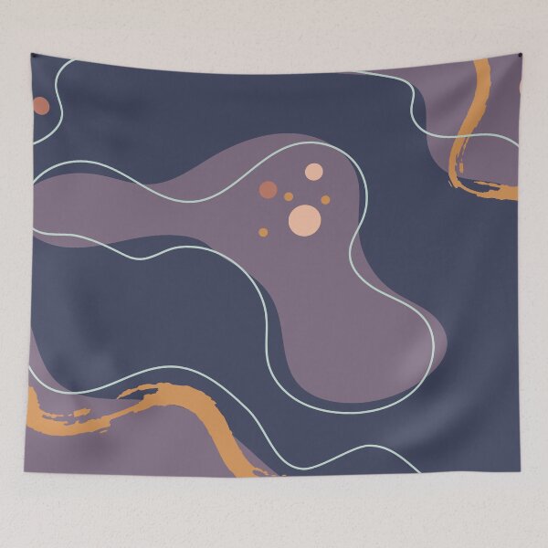 Item preview, llustration of an background with shape, hand drawn minimal abstract shape background designed and sold by SabinArt.