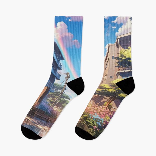 Item preview, Rainbow across the town  designed and sold by RedCosmos-.
