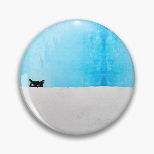 Item preview, They Will Never Find Me Here - Black Cat Art designed and sold by Sharon Cummings Art.