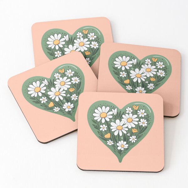 Item preview, Coração verde com flores  designed and sold by Polistchuk.