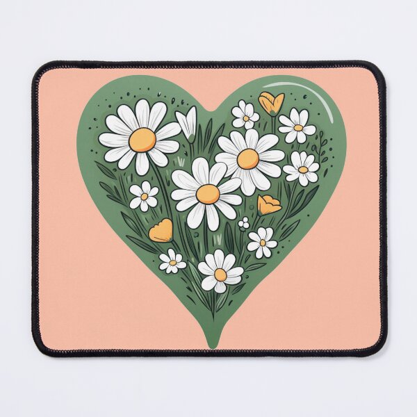 Item preview, Coração verde com flores  designed and sold by Polistchuk.