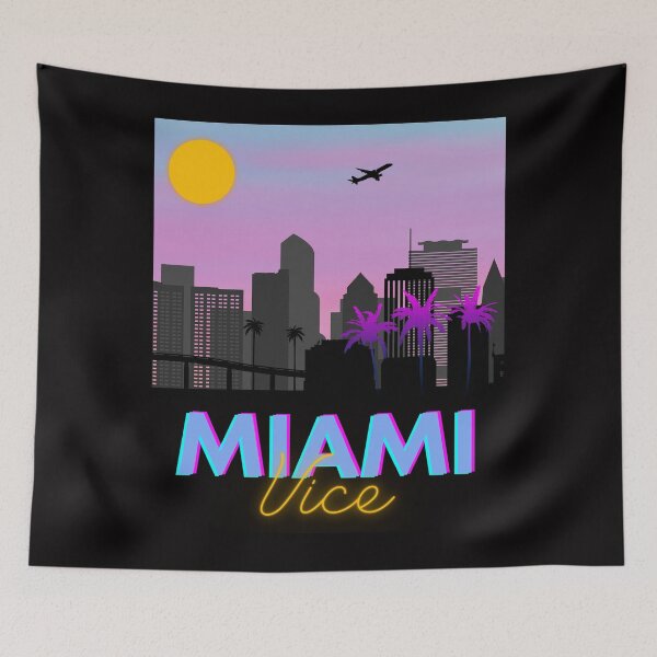Item preview, Miami Vice- Cityscape Miami  designed and sold by Tobiasz Pietruska.