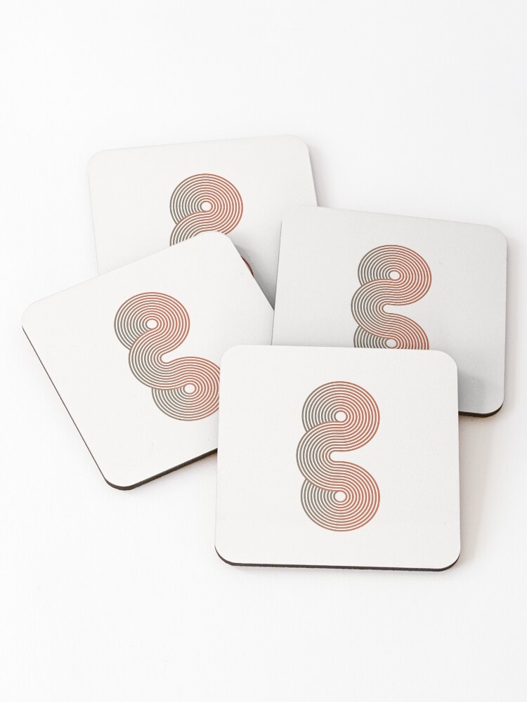 Thumbnail 1 of 5, Coasters (Set of 4), Abstract Geometric 2 designed and sold by leandrojsj.