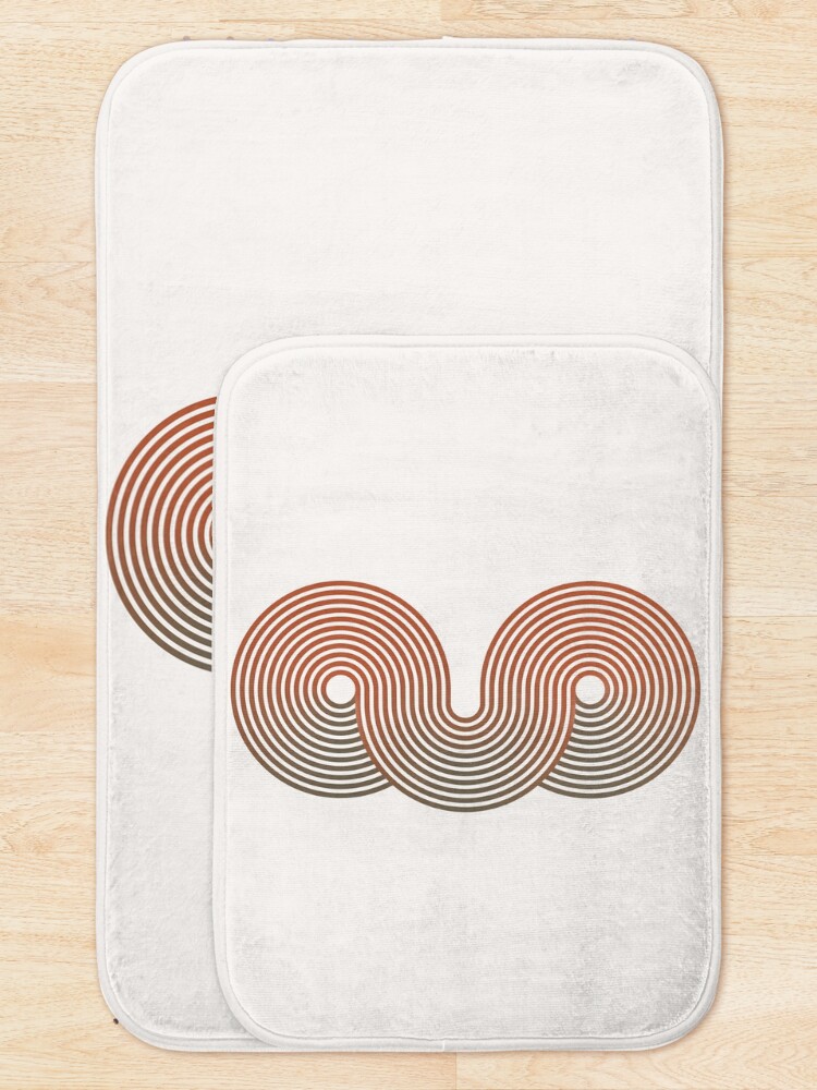 Thumbnail 5 of 6, Bath Mat, Abstract Geometric 2 designed and sold by leandrojsj.