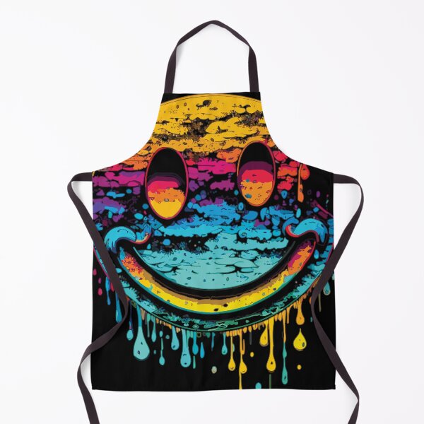Item preview, Melting Smiley Face Melted Glitch colourful designed and sold by Easy-Logo.