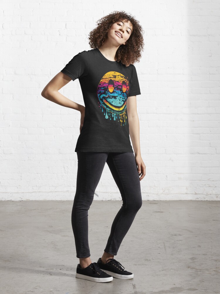 melt the lady logo tight T-shirts black