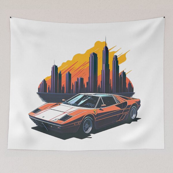 Item preview, Supercar retro city designed and sold by TheBlackCircle.
