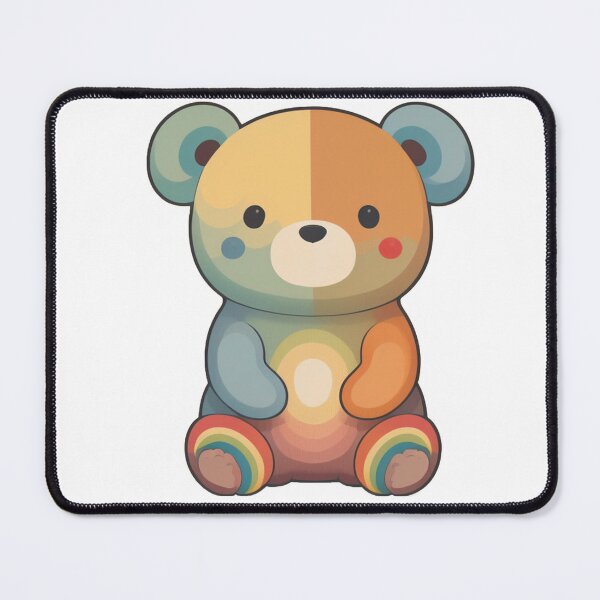 Item preview, Rainbow Teddy Bear designed and sold by magicwillow.