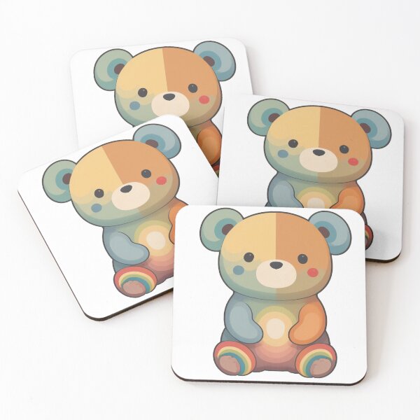 Item preview, Rainbow Teddy Bear designed and sold by magicwillow.