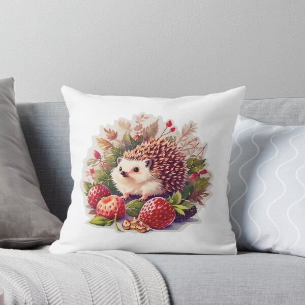 Item preview, Cute hedgehog with fruity theme designed and sold by prasathebest.