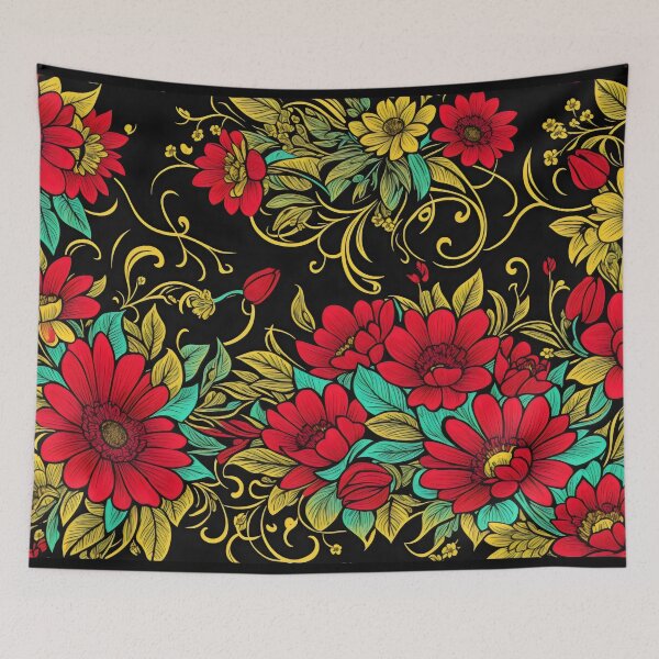 Item preview, Retro Flower Background designed and sold by PhonLawat.