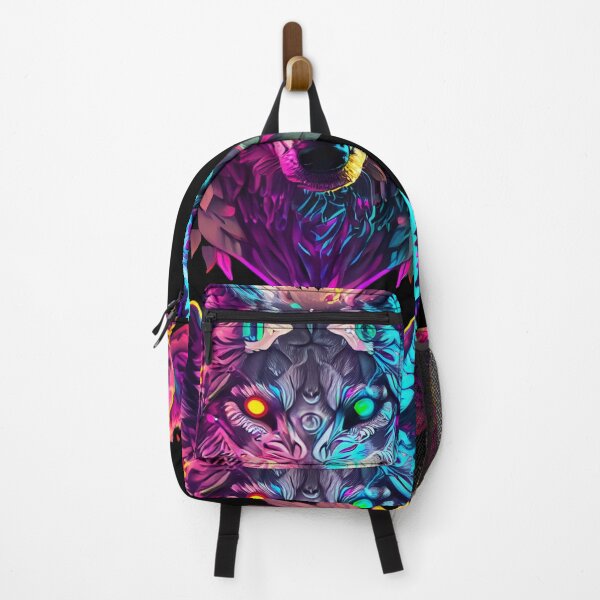 Item preview, colorful wolf with flowers designed and sold by czarnyfeniks.