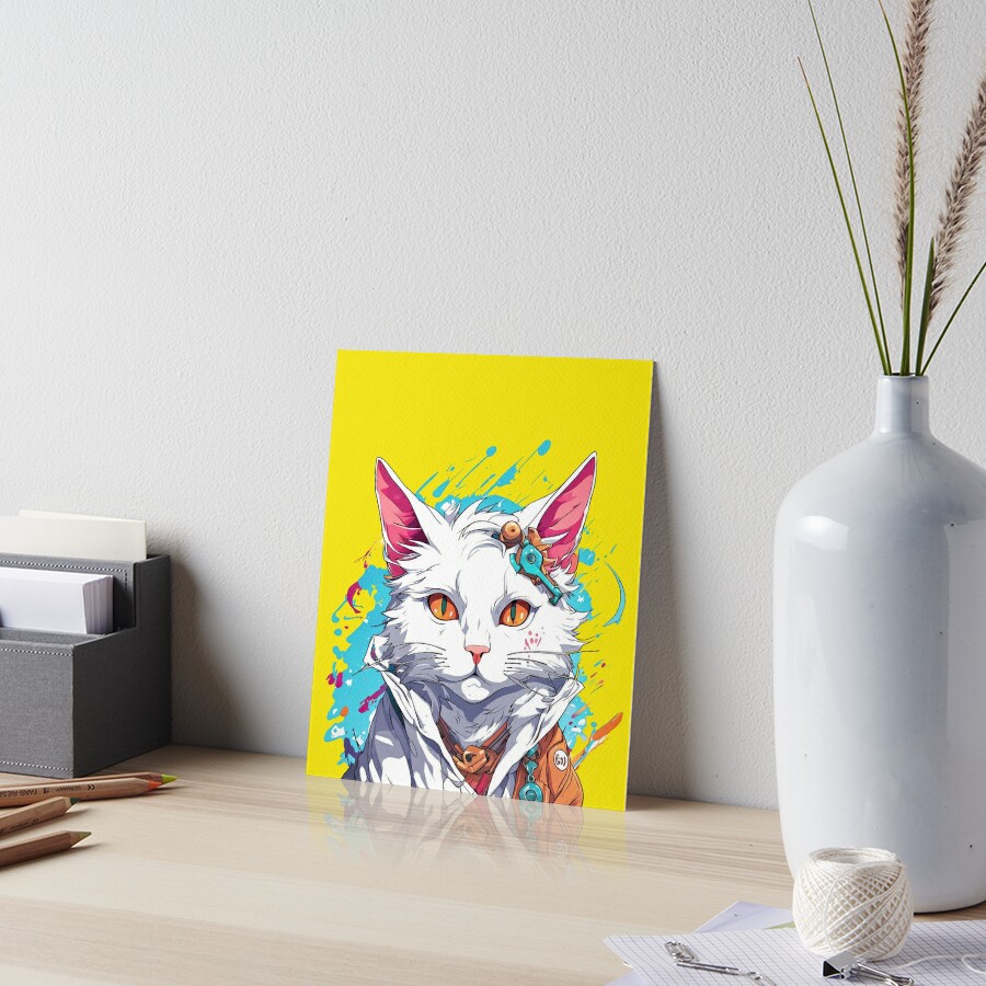 Cat therian Art Board Print for Sale by HugoArtistic