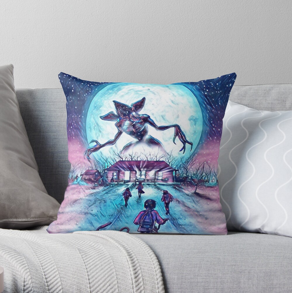 Stranger things Throw Pillow