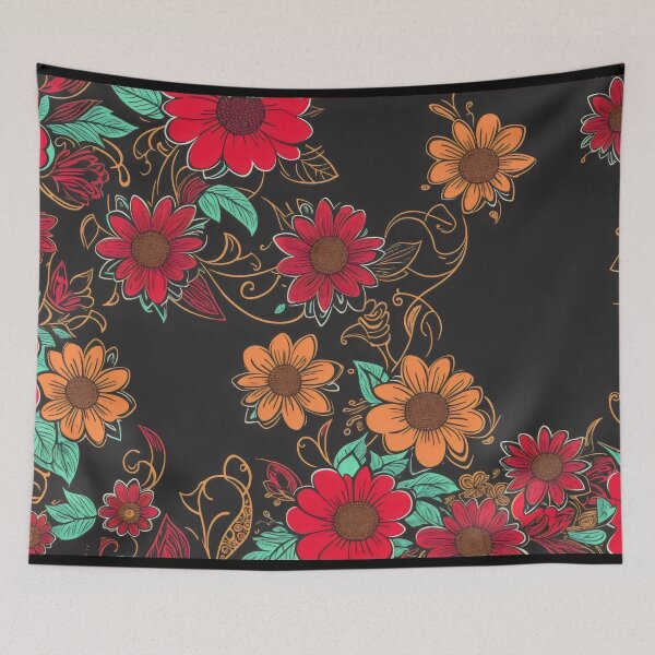 Item preview, Retro Flower Background designed and sold by PhonLawat.
