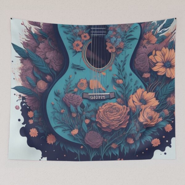 Item preview, Beautiful Guitar - Aesthetically Pleasing Musical Instrument designed and sold by joanwatson45.