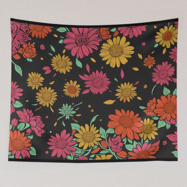 Item preview, Retro Flower Background designed and sold by PhonLawat.