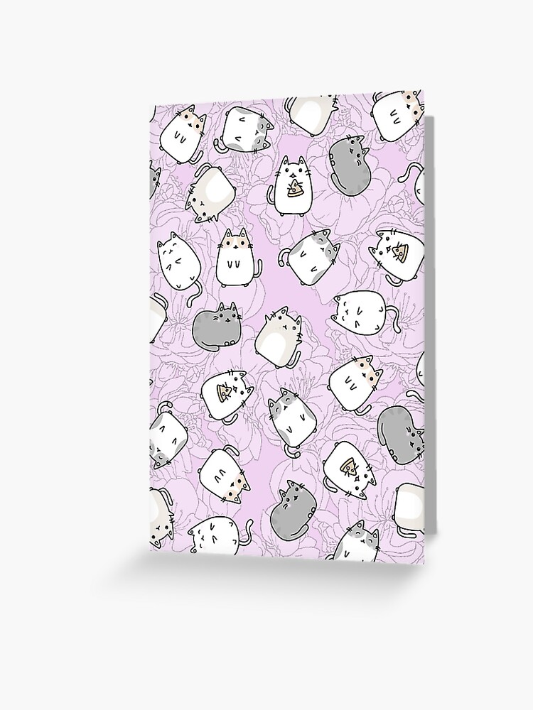 Cute Kawaii Cats Cat Pattern Graphic (4) Sticker for Sale by CorbinynElias