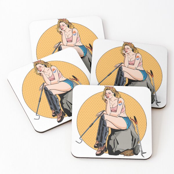 Item preview, Blonde Herper Pin-up designed and sold by FirenIceExotics.