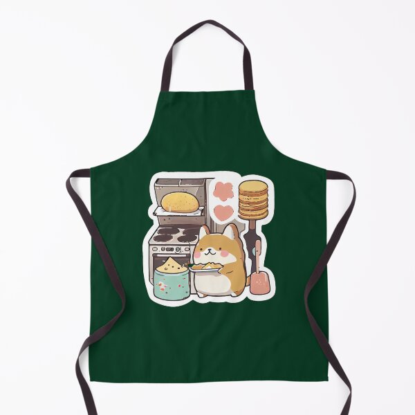 Item preview, Cute Kawaii Pusheen Corgi Cooking Grill Cheese designed and sold by CorbinynElias.
