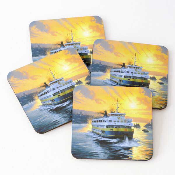 Item preview, FERRY TO SEATTLE designed and sold by ArtbyRolleen.