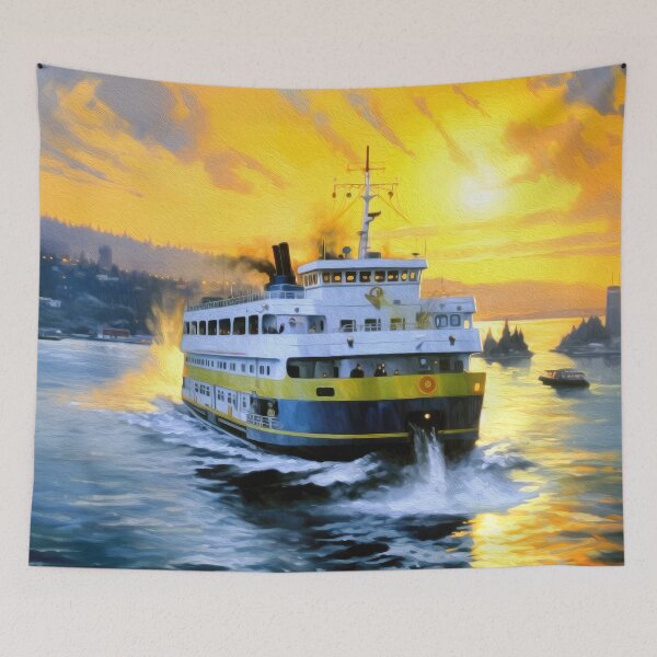 Item preview, FERRY TO SEATTLE designed and sold by ArtbyRolleen.
