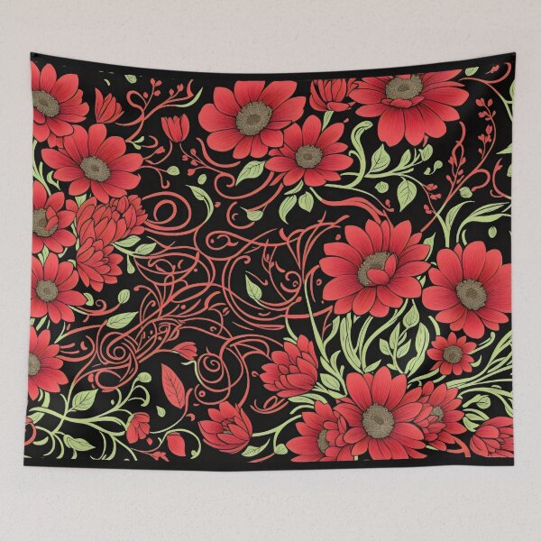 Item preview, Retro Flower Background designed and sold by PhonLawat.