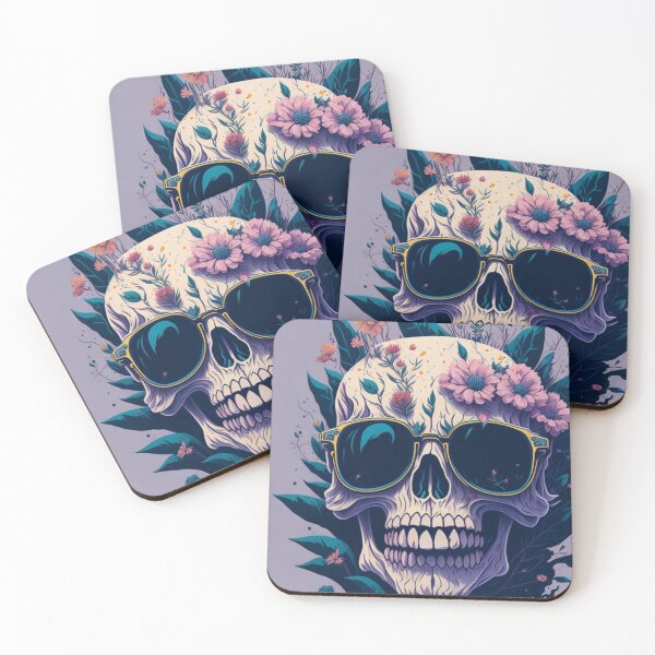 Item preview, Skull Flowers - Mystical Floral Art designed and sold by joanwatson45.