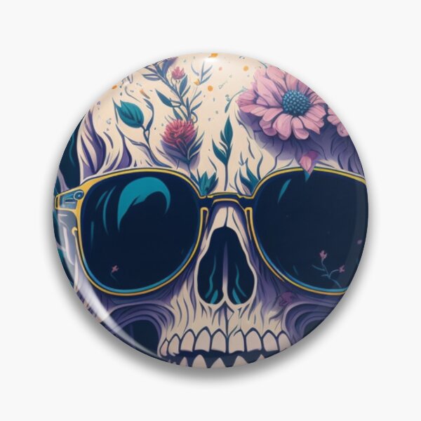 Item preview, Skull Flowers - Mystical Floral Art designed and sold by joanwatson45.