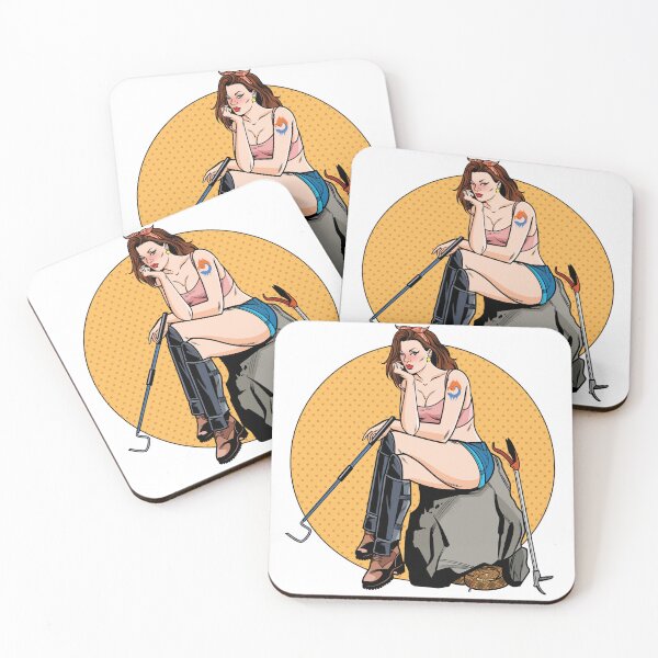 Item preview, Brunette Herper Pin-up Snake woman designed and sold by FirenIceExotics.