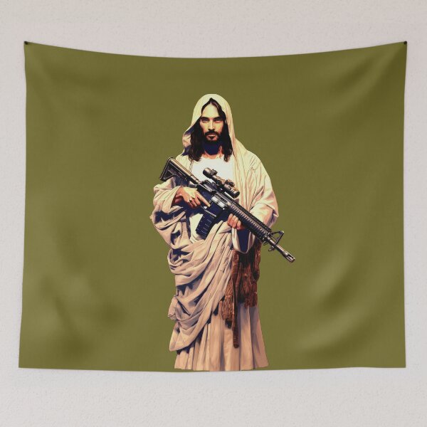 Item preview, AR15 Jesus designed and sold by Rainy-MTN.