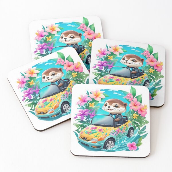 Item preview, artwork of a cute and happy otter boy designed and sold by Mo-rx.