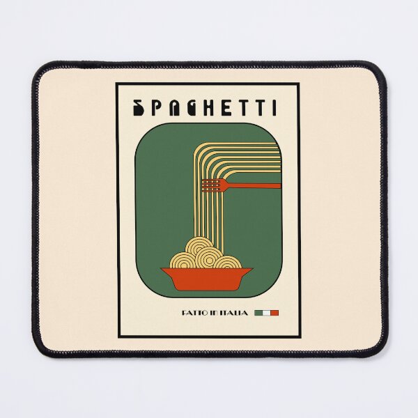 Item preview, Spaghetti Italian poster aesthetic nude and green colors designed and sold by StudioNola.