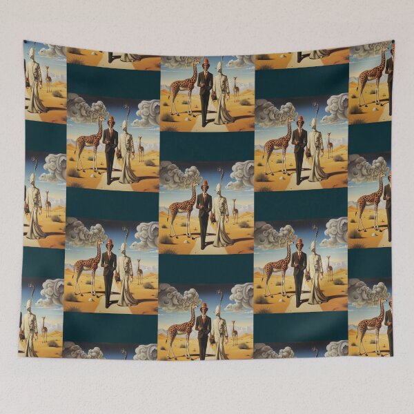 Item preview, Surrealistic Giraffe Dali Inspired ART designed and sold by tiengviet2.