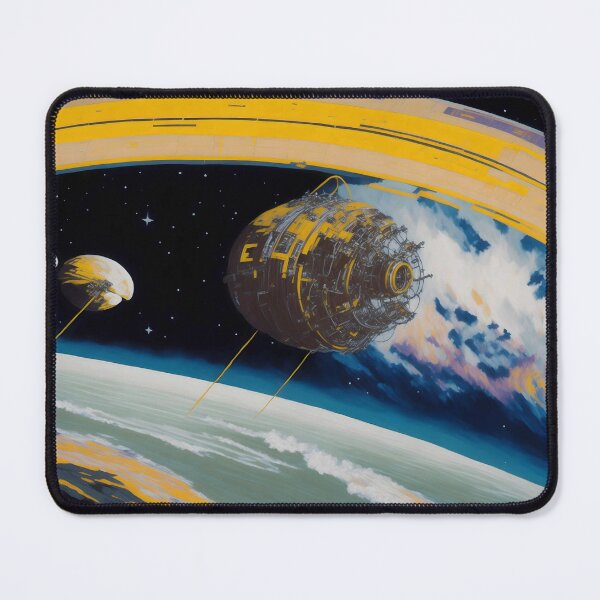 Item preview, Retro Art Space ship Orbit designed and sold by MindWave THC.