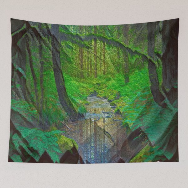 Item preview, RAIN FOREST IN BREMERTON designed and sold by ArtbyRolleen.