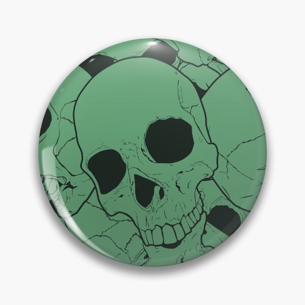 Item preview, Green skull pattern designed and sold by FAawRay.