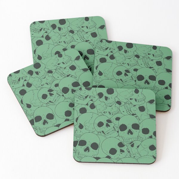 Item preview, Green skull pattern designed and sold by FAawRay.
