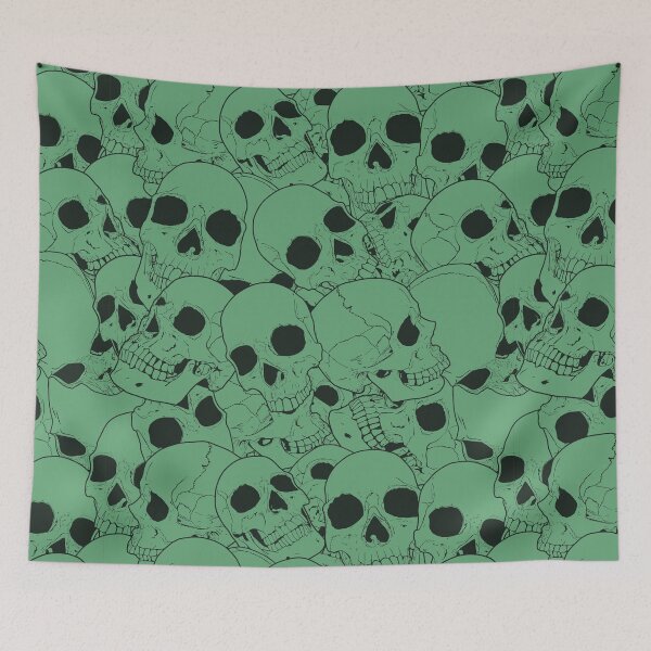 Item preview, Green skull pattern designed and sold by FAawRay.
