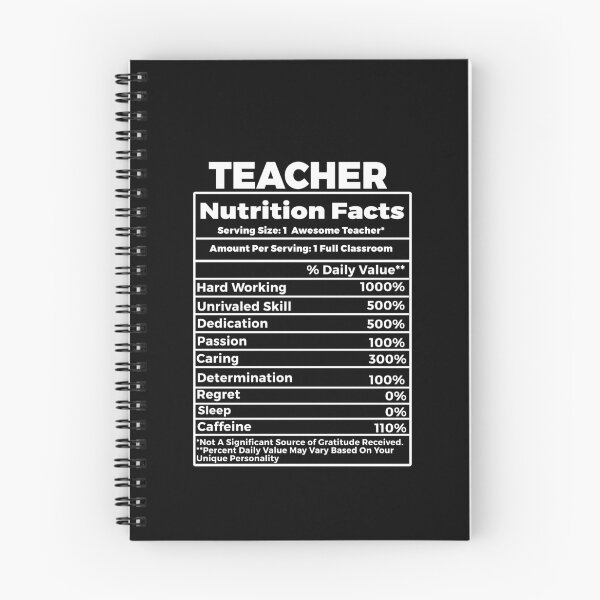 Item preview, Teacher Nutritional Facts One Awesome Teacher designed and sold by TeesYouWant.