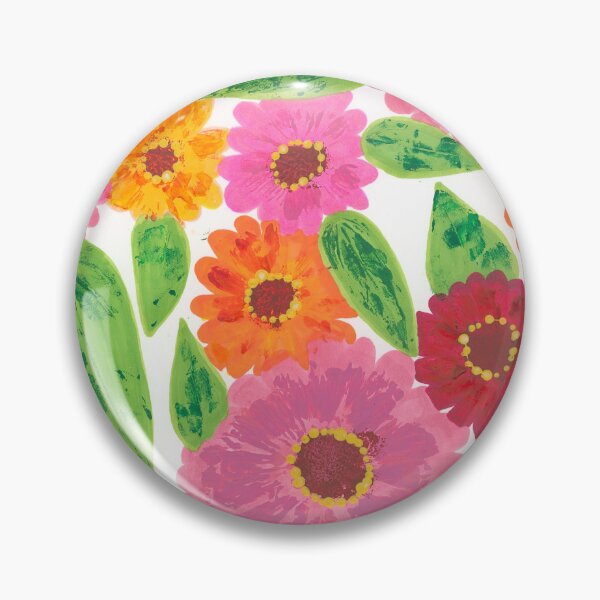 Item preview, Zinnias, extra large designed and sold by SpareRoomArts.