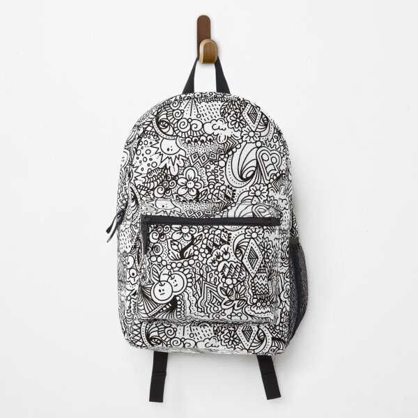 Item preview, Whimsical Monochrome Delights: A Playful Black and White Doodle Print designed and sold by Anto2030.