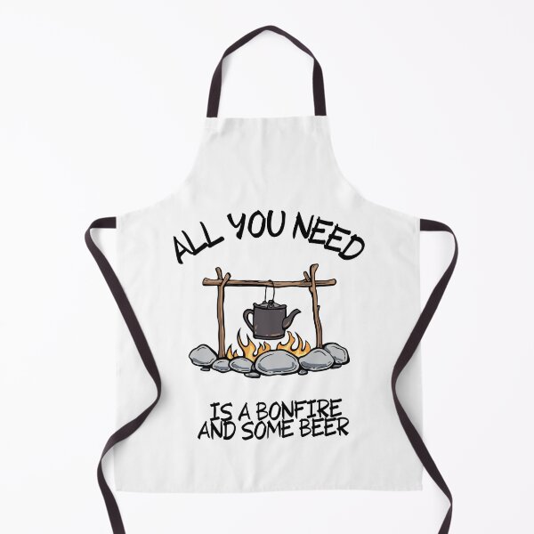 Item preview, All you need is a bonfire and some beer - Funny Camping Quote designed and sold by unique things.
