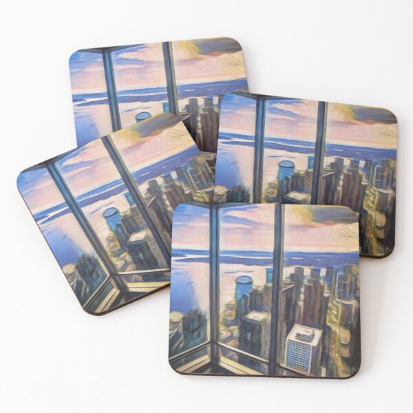 Item preview, VIEW FROM SEATTLES SPACE NEEDLE designed and sold by ArtbyRolleen.