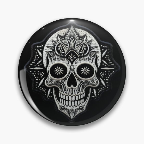 Item preview, Gothic Skull Embroidery Patch II: Dark Style for Rock and Metal Lovers. designed and sold by InsaneLEDP.
