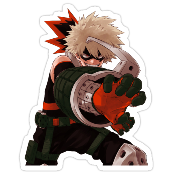 Bakugou Katsuki Sticker By Nicknackie Kawaii Stickers 